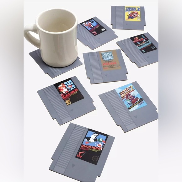 Nintendo Other - Retro Game Cartridge Coasters set of 8